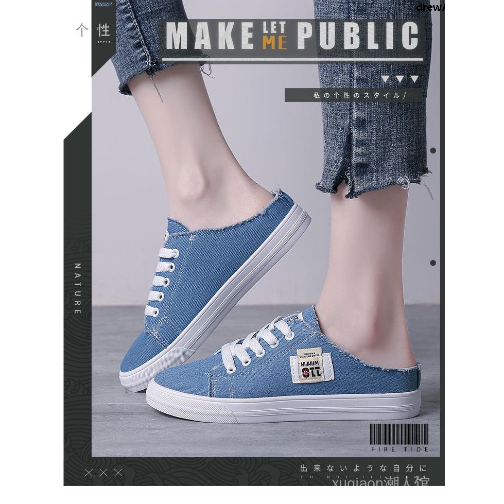 Giày Lười Vải Canvas Không Gót Thời Trang Mùa Xuân Cho Nữ | BigBuy360 - bigbuy360.vn