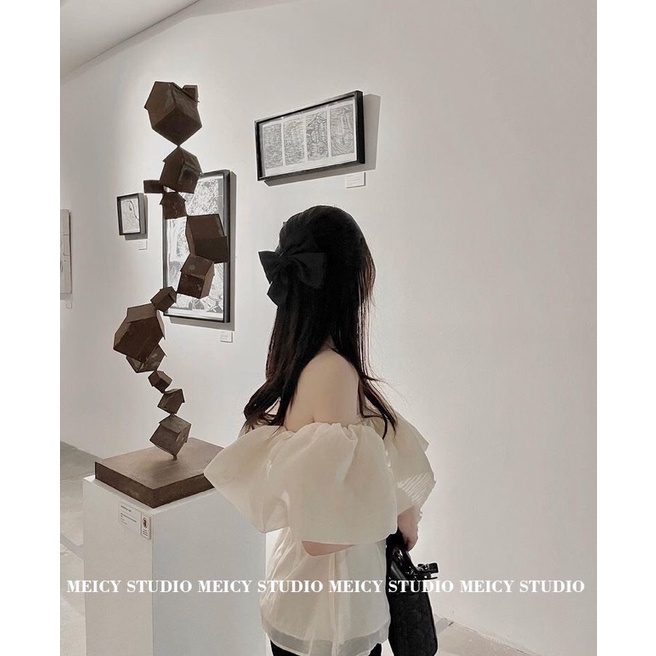 EMMA TOP - Áo bẹt vai tiểu thư sang chảnh