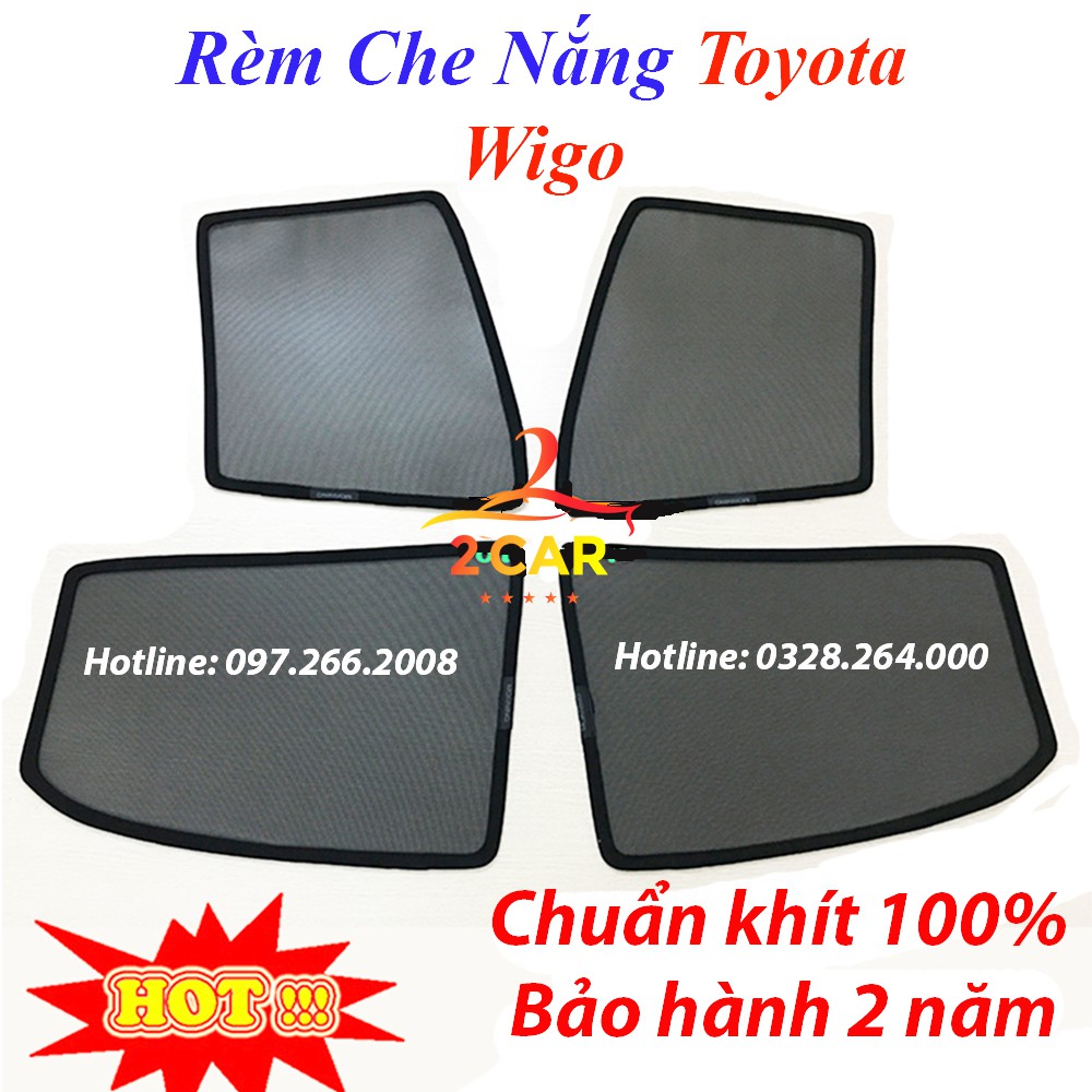 Rèm che nắng xe Toyota Wigo 2018-2021 có hút nam châm