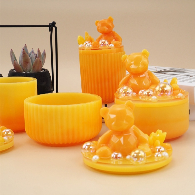 Khuôn Silicone Làm Hộp Trang Sức Có Nắp Đậy Tiện Dụng