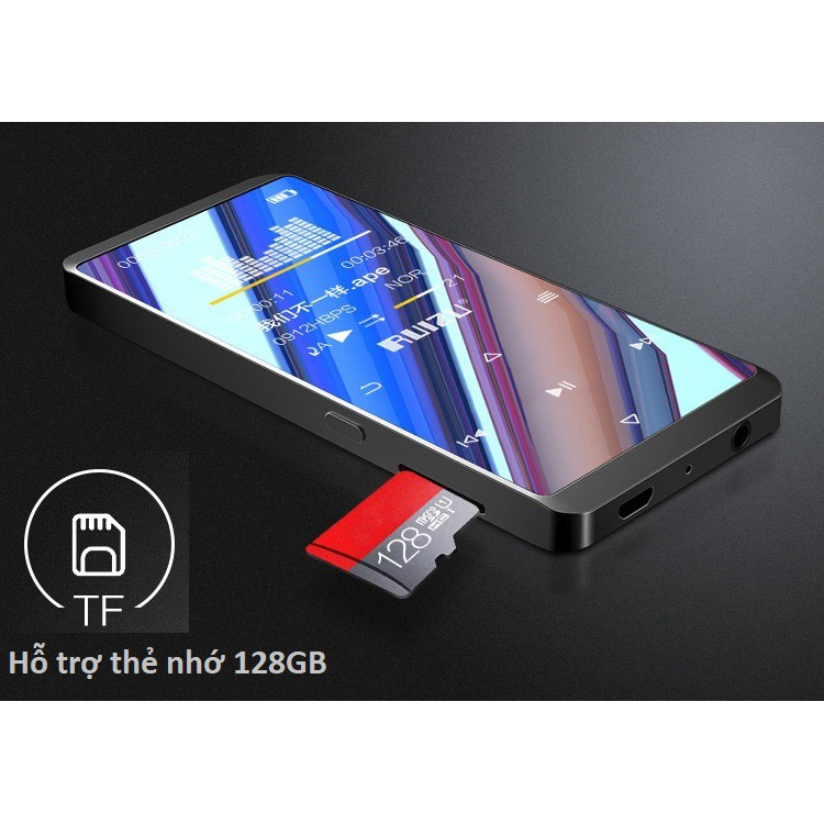 [Mã 155ELSALE giảm 7% đơn 300K] Máy Nghe Nhạc Ruizu D02 8Gb Bộ Nhớ Trong - Mp3 Lossless