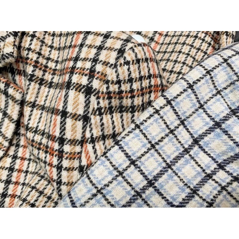 Áo Khoác Dạ Tweet Nữ, Áo Blazer Nữ 2 Lớp Dáng Dài Kẻ Caro - LITTLE KOREA