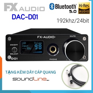 Bộ giải mã dac fx audio d01 32bit bluetooth,