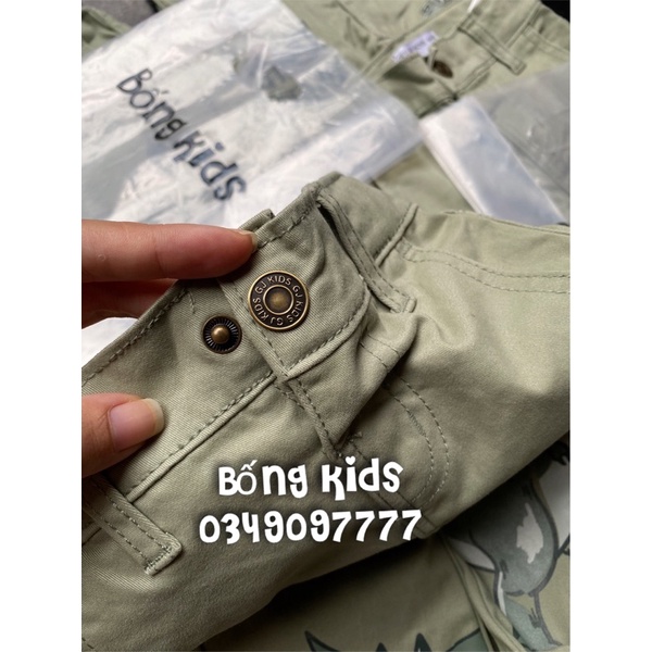 Quần Kaki Bé Trai Khủg Log Dáng Rộng Rêu GJ