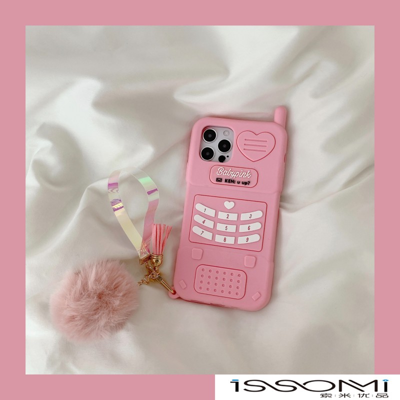 Ốp Điện Thoại Màu Hồng Sáng Tạo Cho Iphone11 12pro Max X Xr 7 8plus Se | BigBuy360 - bigbuy360.vn