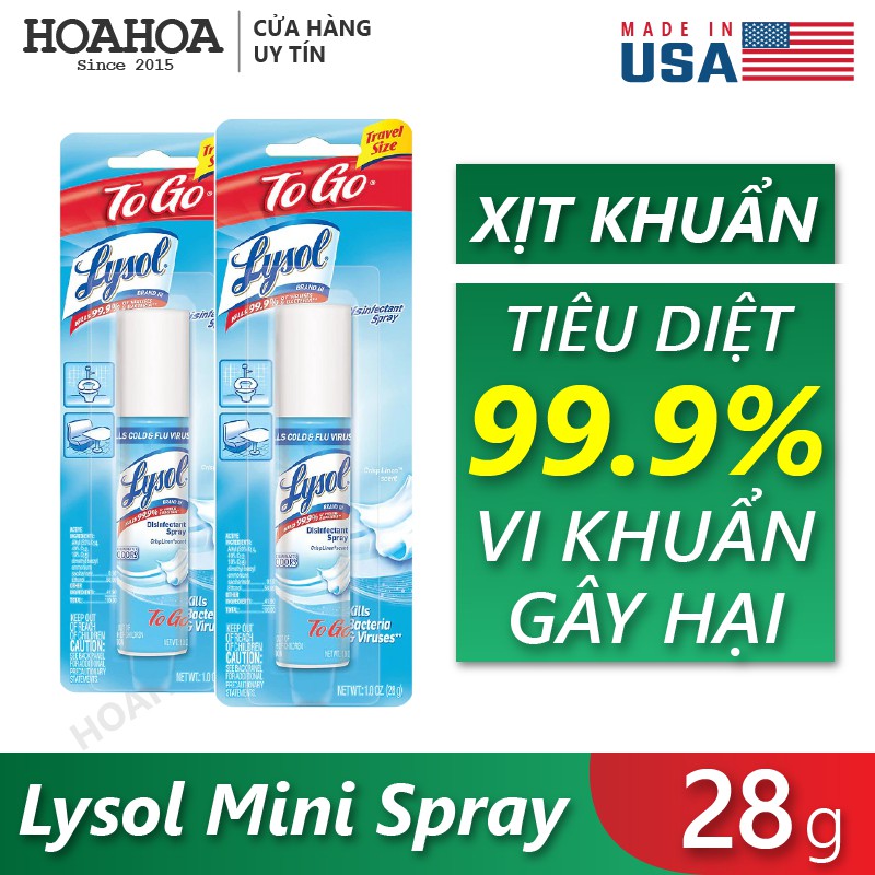 Xịt khuẩn Lysol mini