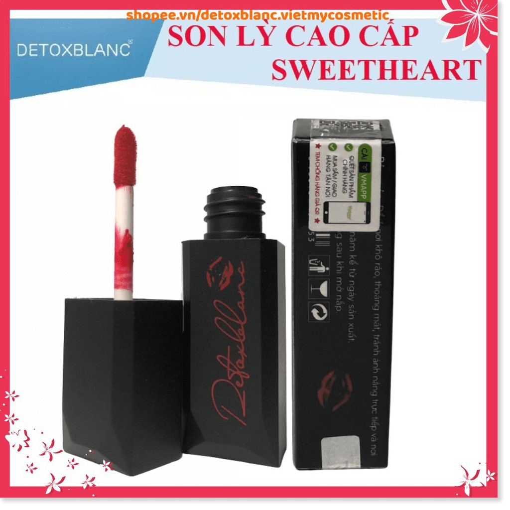 Son Kem Lì Detox Blanc – Son môi cao cấp màu sắc cá tính Sweetheart