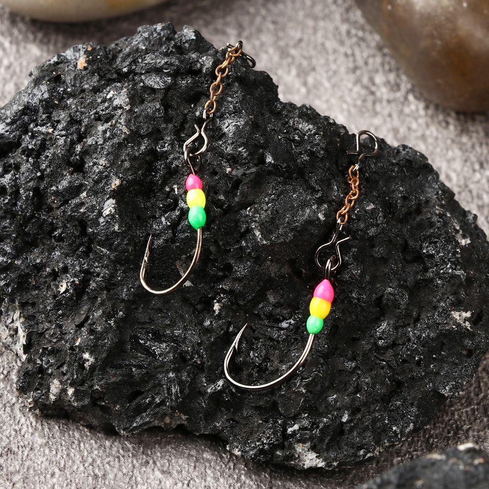 Set 5 Móc Câu Cá Dạng Chuỗi Hạt Cứng Hình Cá Voi Nhân Tạo