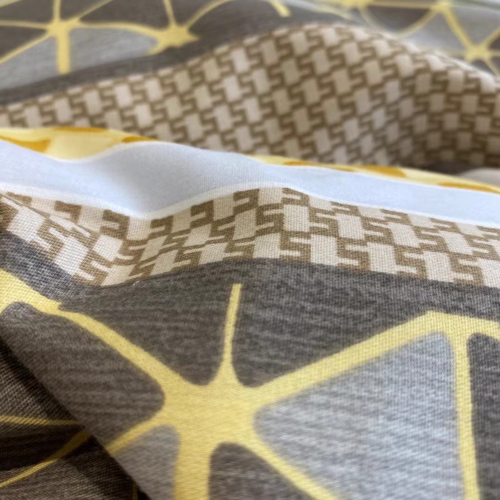 Bộ chăn ga gối cotton organic Tam giác vàng Dreamhome