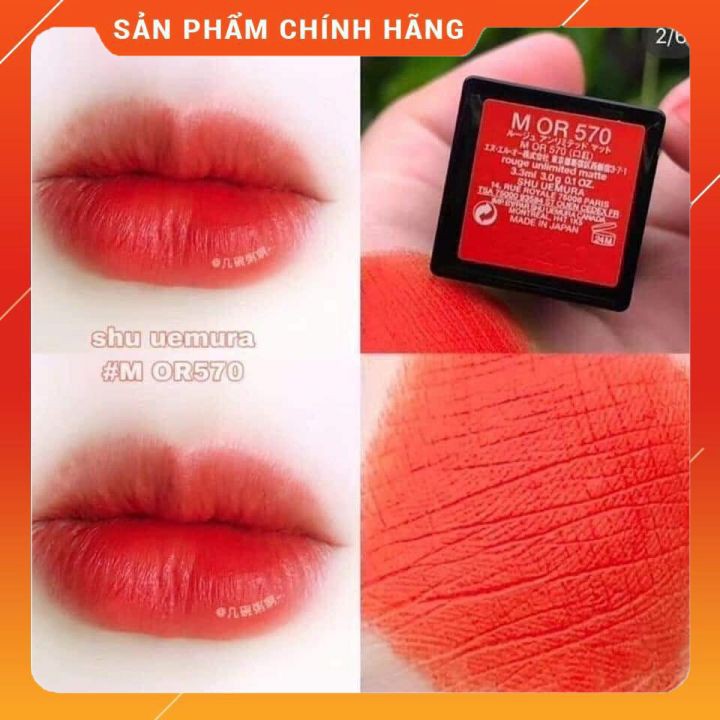 Son Shu Uemura 570 Màu Đỏ Cam