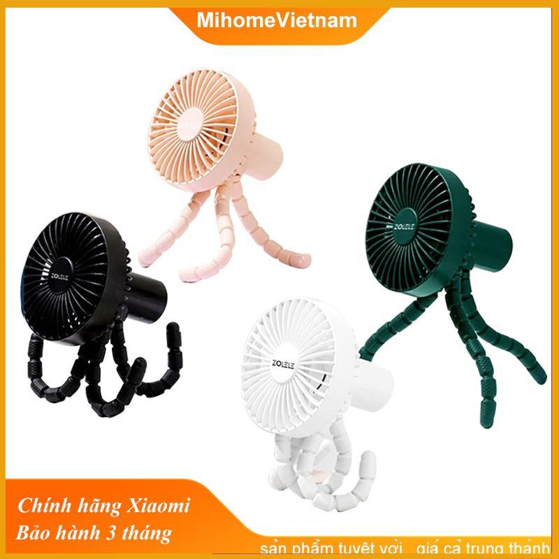 [Mã ELHA22 giảm 5% đơn 300K] Quạt Mini ZOlELE Sạc Usb Ba Tốc Độ Gió Ba Chân Để Bàn Có Thể Điều Chỉnh Xoay 360 Độ