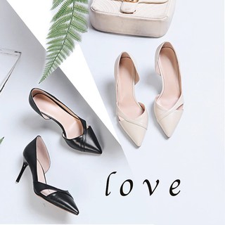 Giày cao gót nữ mũi nhọn đế nhọn khoét eo 7 cm hàng hiệu giá rẻ -Z213