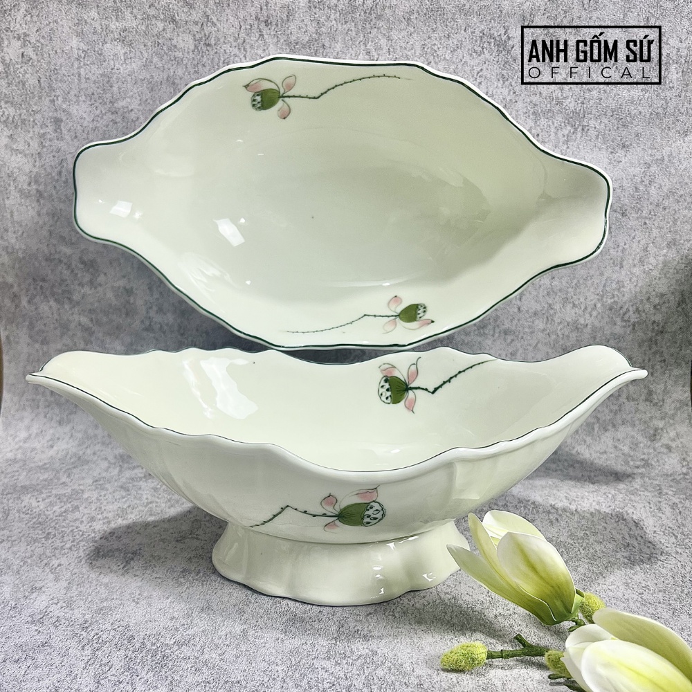 Bát đựng gà cúng, bát thuyền đựng gà nguyên con bằng sứ Bát Tràng cao cấp, nhiều mẫu