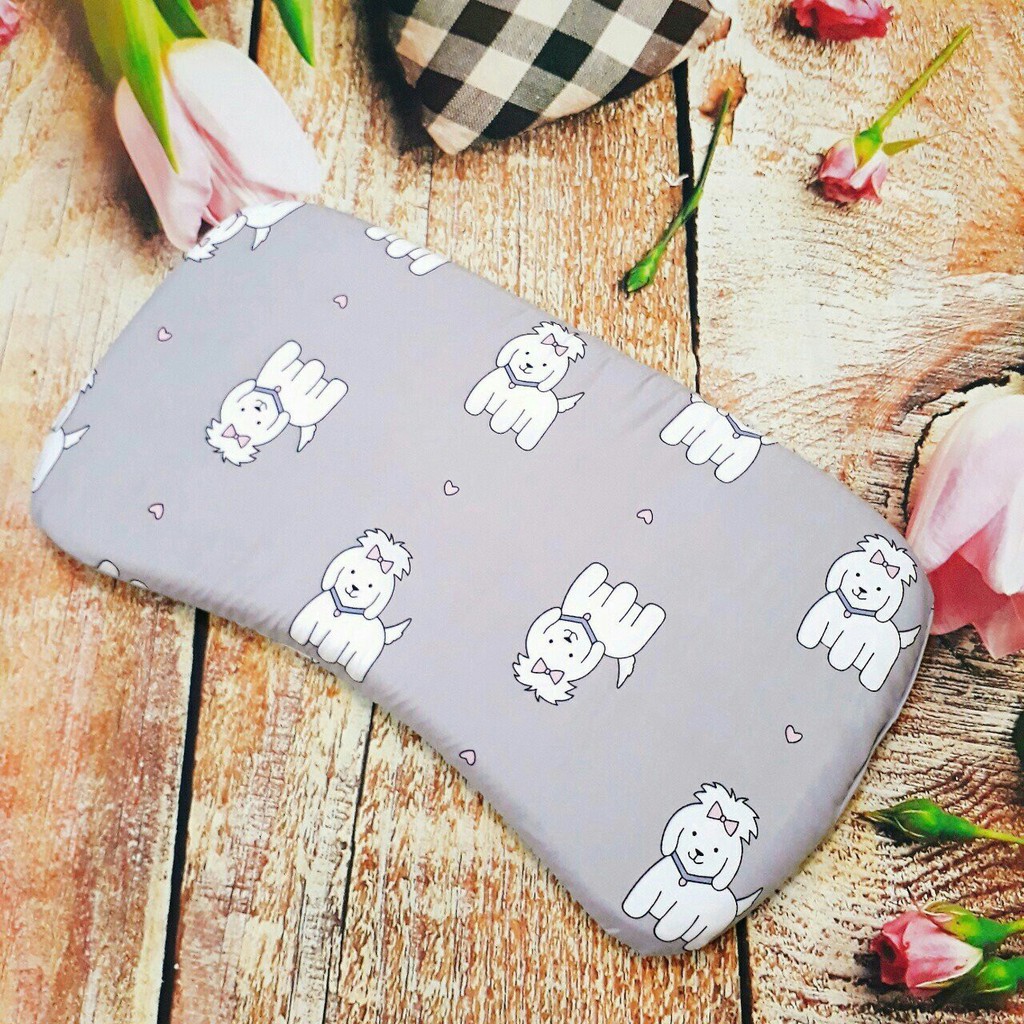 Gối mềm cao su non định hình chống méo đầu, mềm mại, êm ái, dùng cho bé sơ sinh.