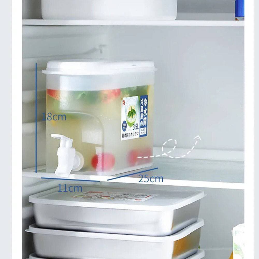 Bình Nước 3.5L Có Vòi Để Tủ Lạnh | Đựng Nước Trà, Nước Trái Cây Tiện Lợi Đa Năng Ngăn Nắp.
