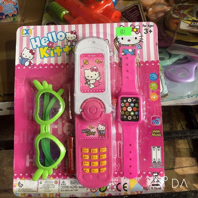Set điện thoại đồng hồ cho bé gái