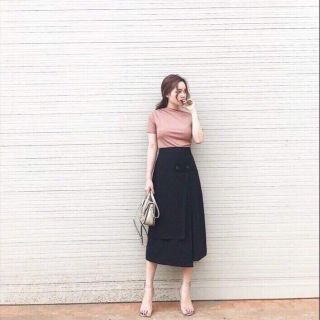Chân váy A 2 vạt chéo