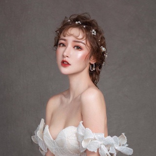 Cài tóc cô dâu dây ngọc