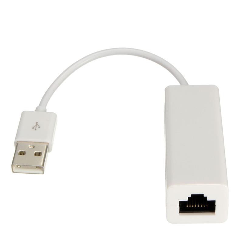 Bộ chuyển đổi USB ra LAN RJ45 (Trắng) USB 2.0 to fast Ethernet