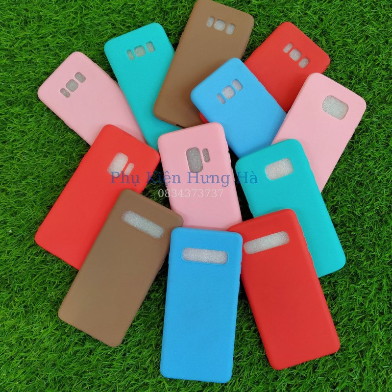 Ốp dẻo trơn TPU cho điện thoại samsung S10 S10Plus S9 S9plus S8 S8Plus S7 S7E S6 S6E giao màu ngẫu nhiện
