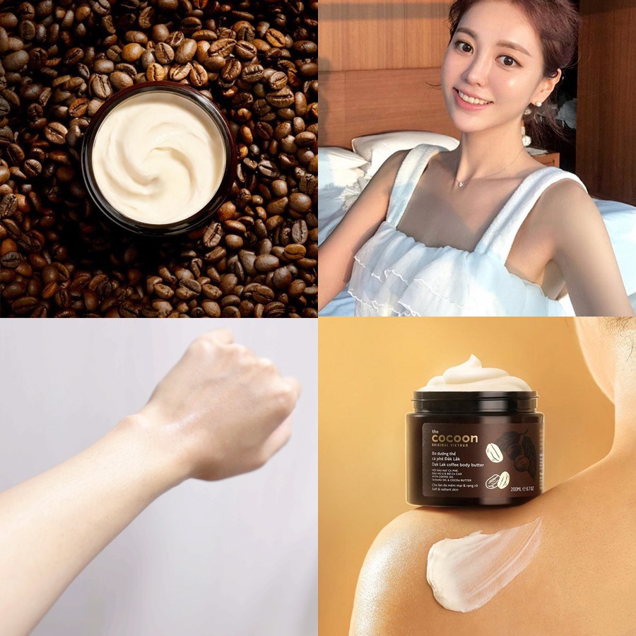 Bơ dưỡng thể Cocoon cà phê Đắk Lắk dưỡng da 200ml NPP Shoptido