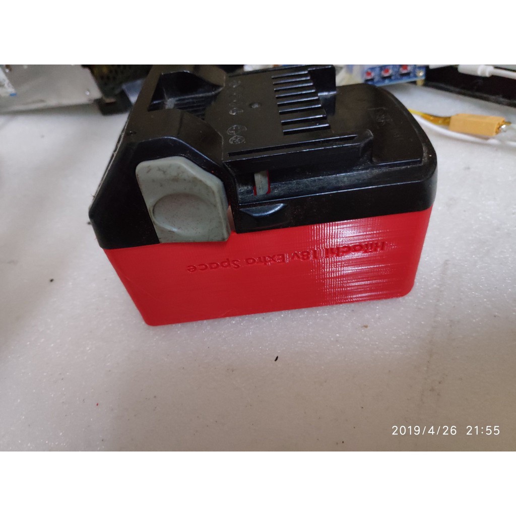 Miếng chèn tăng chiều cao vỏ pin Hitachi 18v vỏ TÀU lắp 1-2 hàng cell
