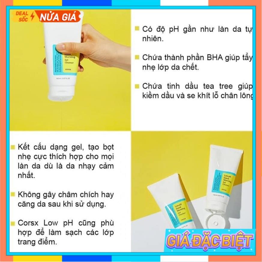 sữa rửa mặt cosrx low ph good morning gel cleanser -  dạng gel Hàn Quốc | BigBuy360 - bigbuy360.vn