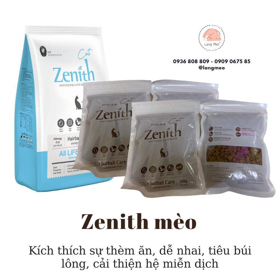 Thức ăn khô hạt mềm cho mèo - Zenith