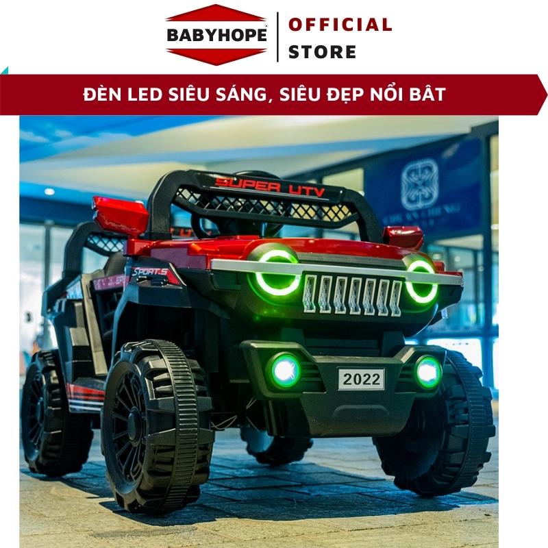 Xe ô tô điện cho bé địa hình UTV 2022 , Xe điện cho bé tích hợp chế độ tự lái và điều khiển tải trọng &gt;60kg BABYHOPE