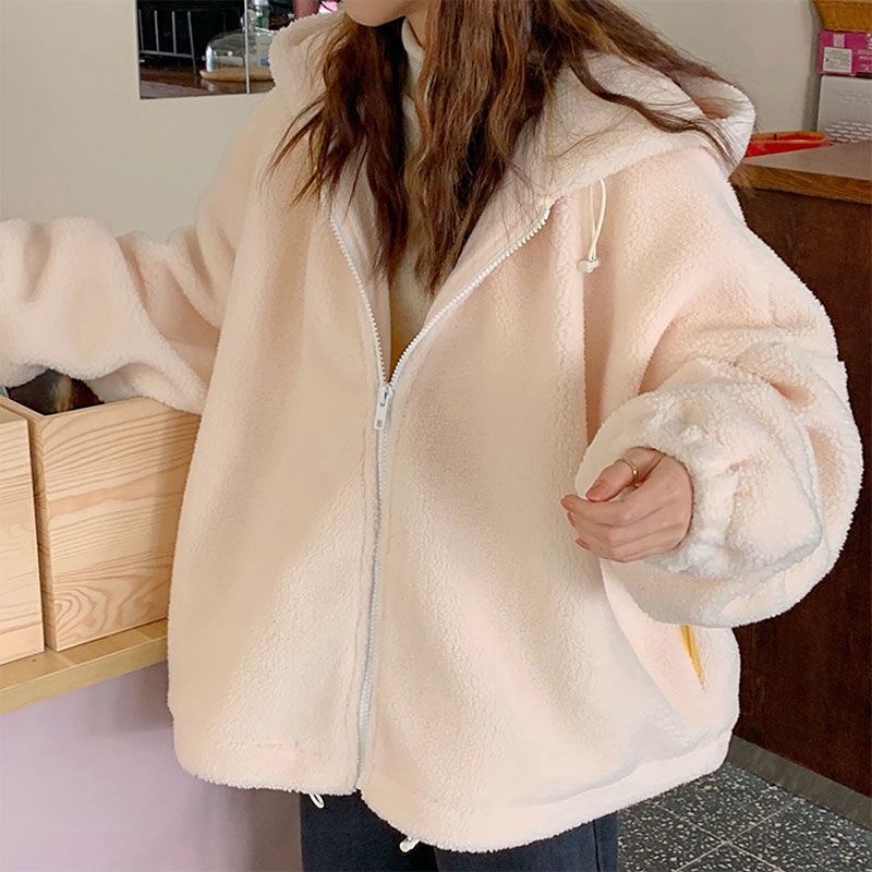 Áo sweater nhung dày thời trang thu đông 2020 phong cách thời trang Hong Kong cho nữ