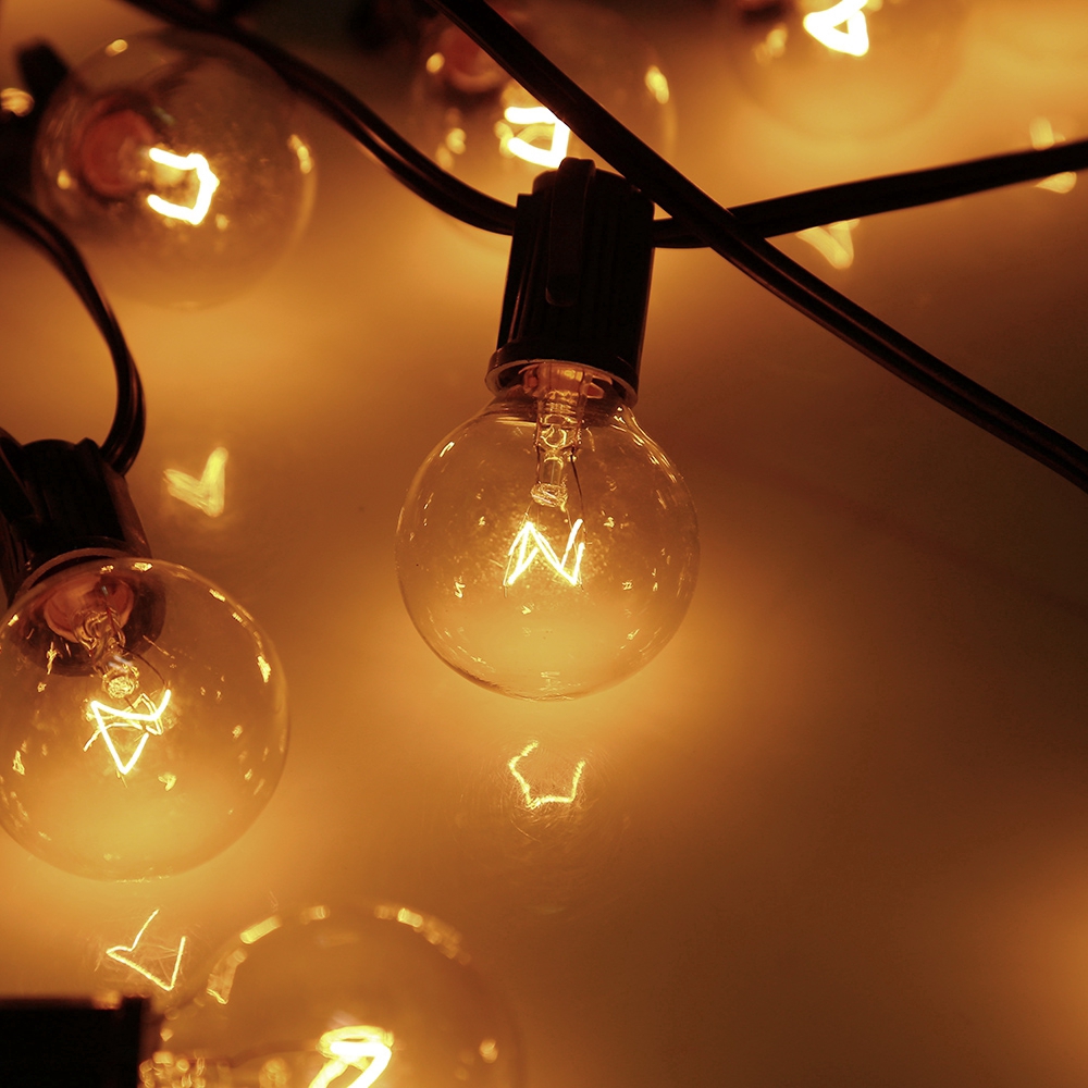 Dây đèn LED 20 bóng 6m hình cầu dùng để chiếu sáng và trang trí bữa tiệc