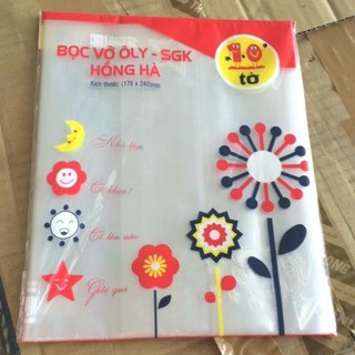 Bọc vở cấp 1 - hồng hà 10 tờ/tập