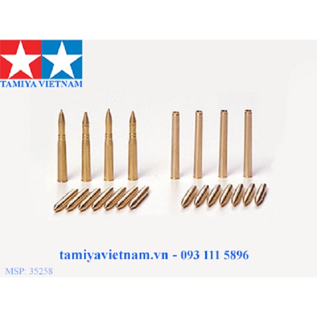 35258 MÔ HÌNH SET VỎ ĐẠN 1/35 SCALE MARDER Ⅲ M BRASS 7.5CM PROJECTILES