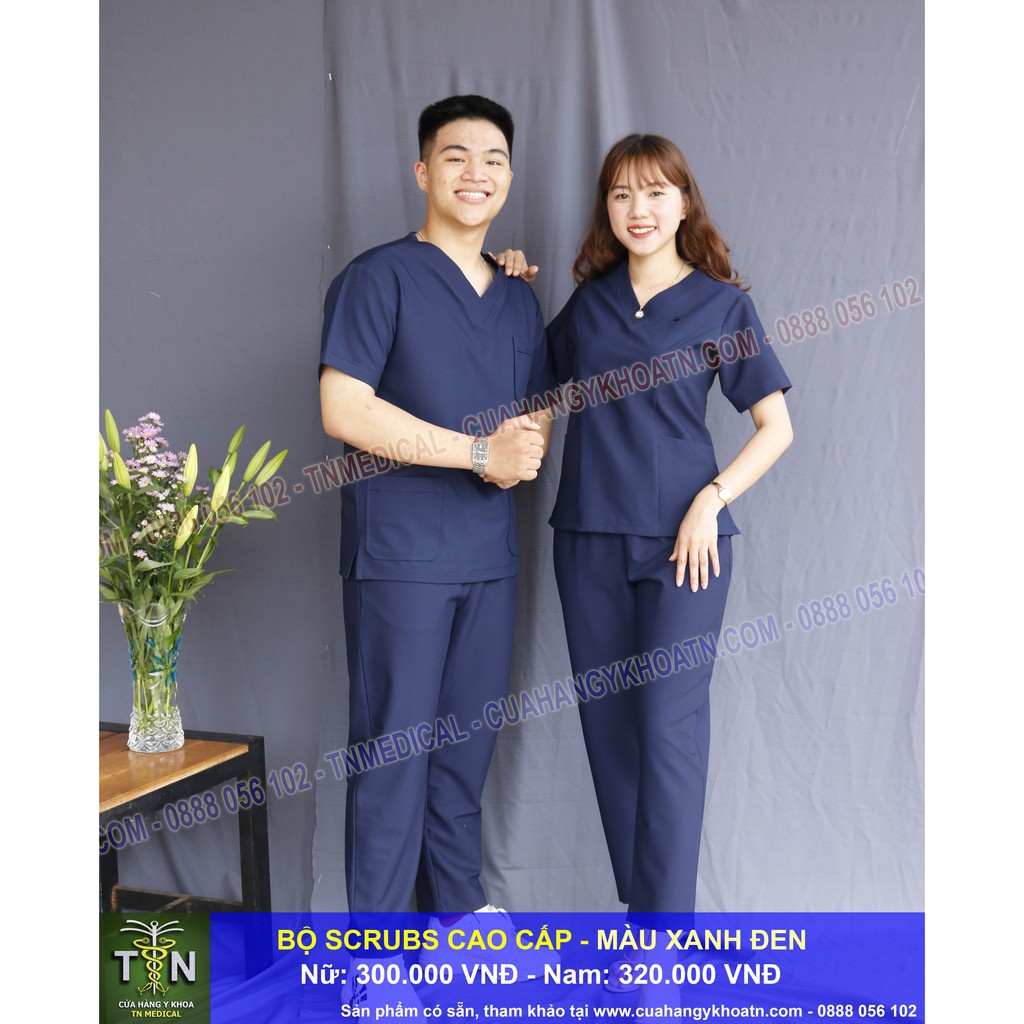 Bộ Scrubs Bác Sĩ Vải Cao Cấp - Thương hiệu TN Medical