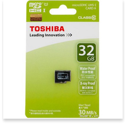 Thẻ Nhớ Micro SD Toshiba 32GB Class 10 - Xanh - MrPhukien