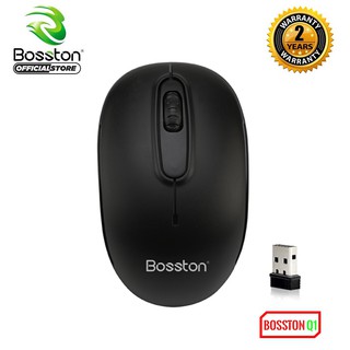 Chuột không dây Wireless Bosston Q1 + tặng kèm pin - Hãng Phân Phối Chính Thức