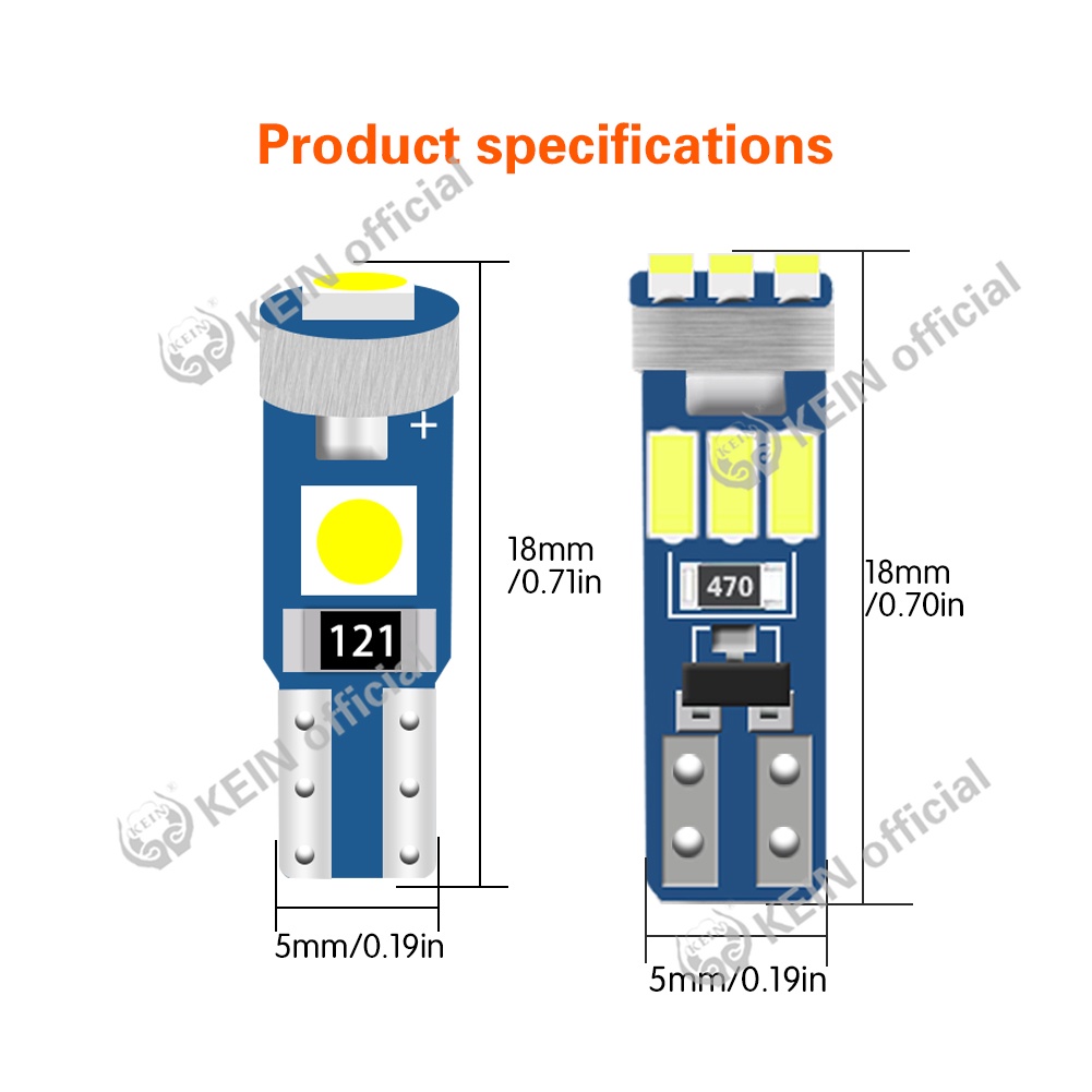 Đèn Led T5 W3W T5 509t 12v 73 74 21 Gắn Bảng Điều Khiển Dành Cho Xe Hơi