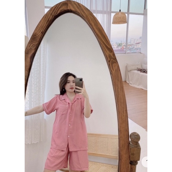 Bộ Pijama bộ đồ ngủ bộ mặc nhà chất đũi lạnh cao cấp [ ảnh thật tự chụp]