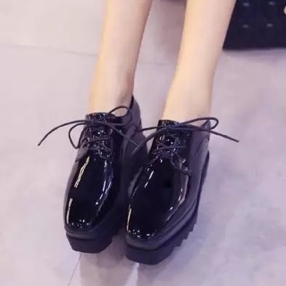 (ODER) Giày da bóng nữ đế 7cm cao cấp (ẢNH THẬT)