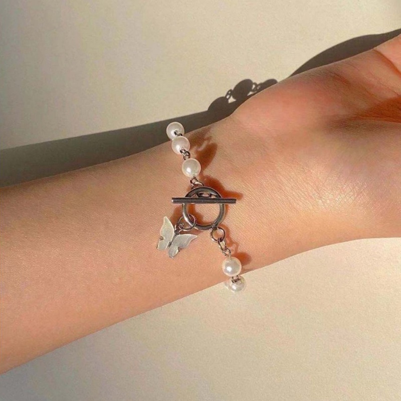 Vòng Đeo Tay Hạt Ngọc Trai Đơn Giản Thời Trang Cho Nữ