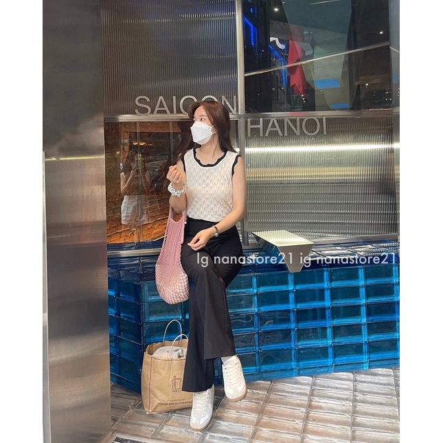 Áo ba lỗ len móc hoạ tiết Nana21 Nanastore21
