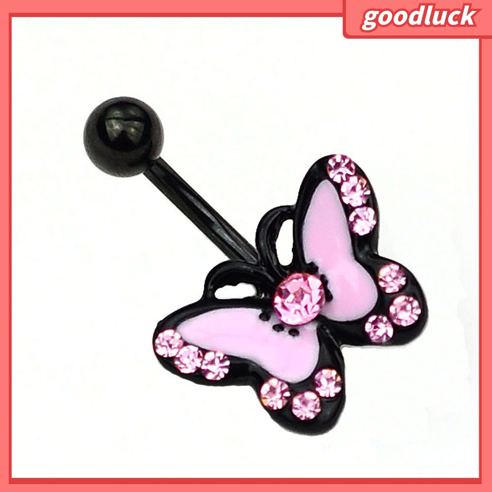 Khuyên Rốn Hình Bướm Đính Đá Xinh Xắn