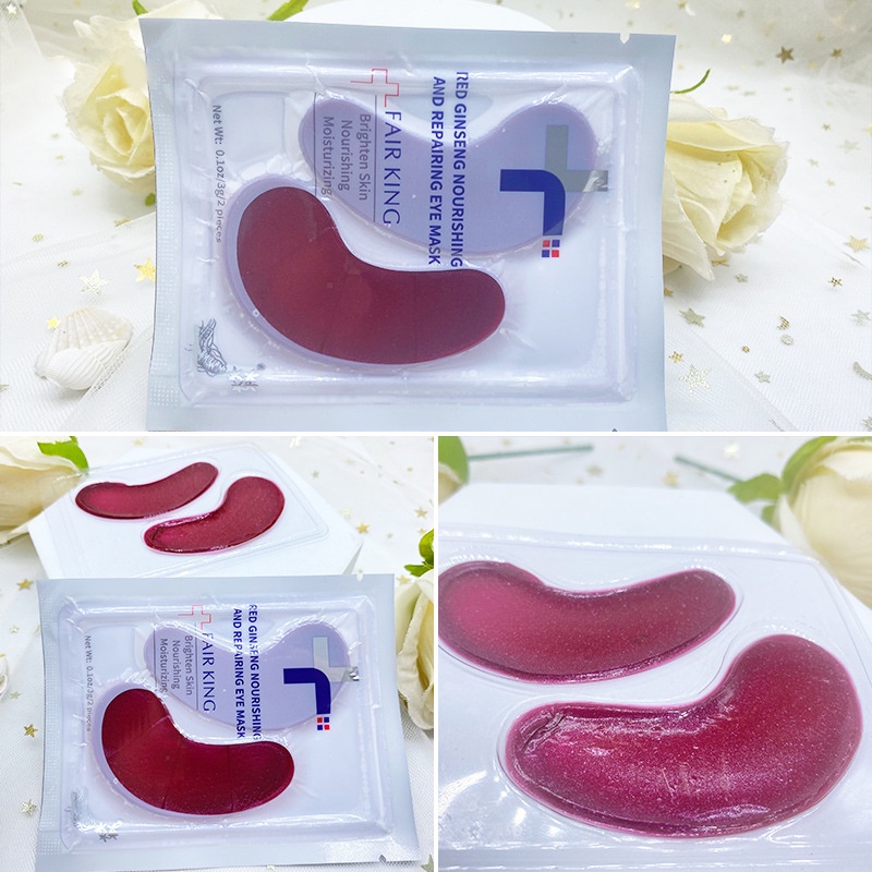 1 Mặt Nạ Mắt Chiết Xuất Nhân Sâm Đỏ Collagen Dưỡng Ẩm Xóa Quầng Thâm Chống Lão Hóa