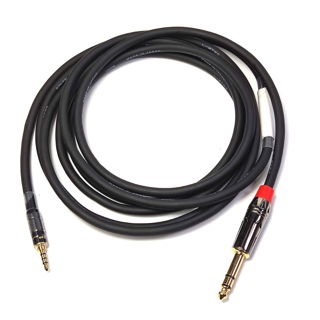 Dây livestream 1 đầu 6ly stereo 1 đầu 3.5mm dài 2m,3m Dây canare Japan chống nhiễu kèm IC tụ trở chống ù cao cấp