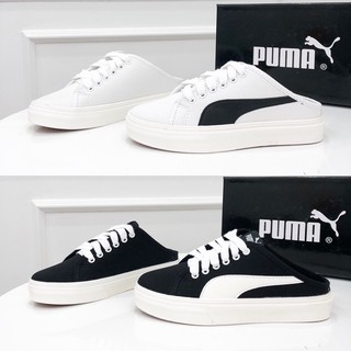 Sục thể thao puma pha viền kẻ fullbox