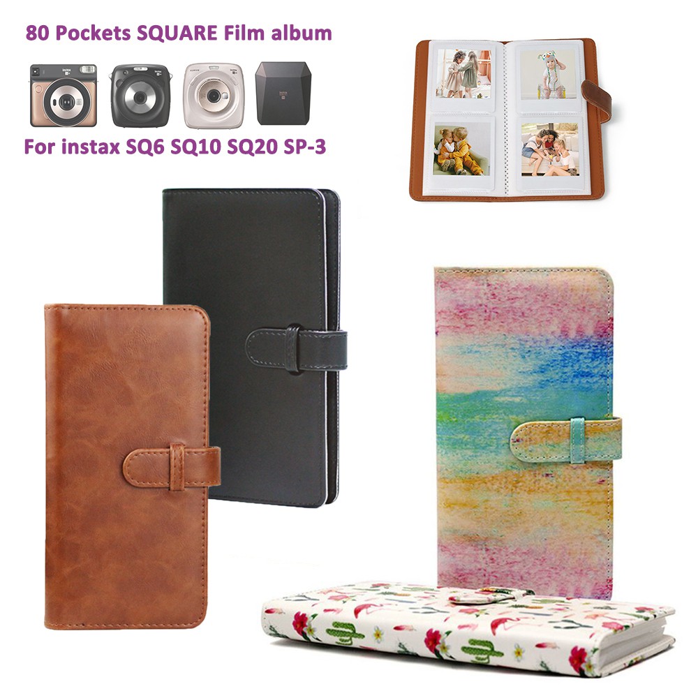 80 Túi Album Cho Fujifilm Instax SQUARE SQ1 SQ6 SQ20 SQ10 Camera Ảnh SP-3 Phim