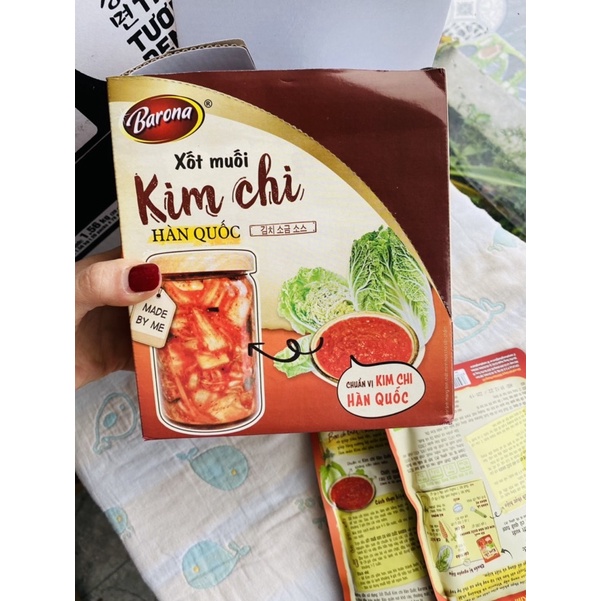 XỐT MUỐI KIM CHI HÀN QUỐC BARONA GÓI 180G