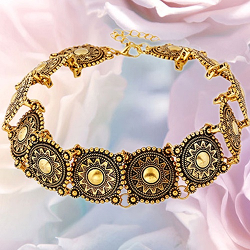 Vòng cổ Choker hợp kim chạm khắc tinh xảo