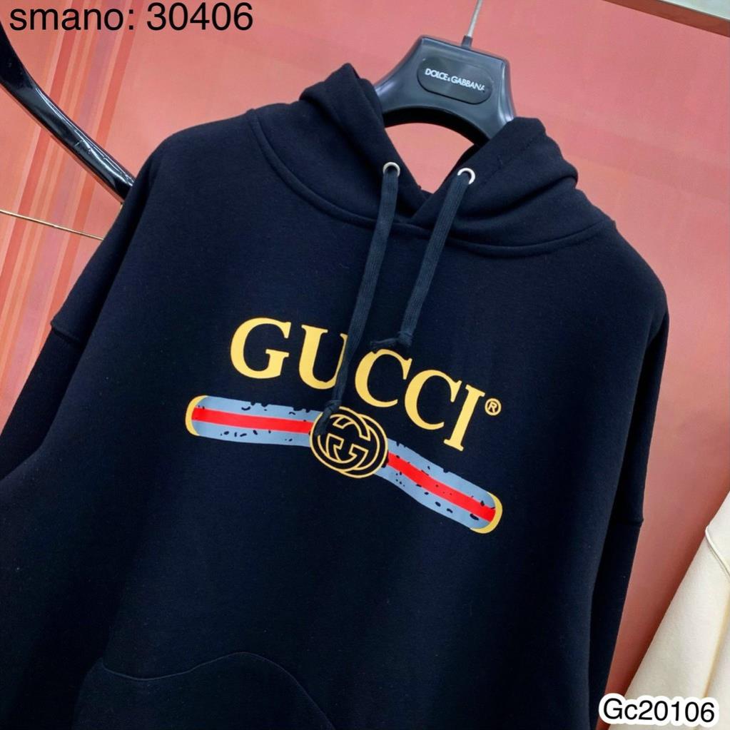 [Ảnh Thật] Áo nỉ mũ hoodie GCi chữ in có túi trước - Áo nỉ thu đông nam nữ hot hit