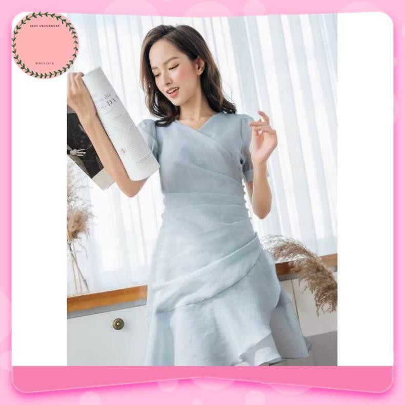 Đầm Nữ, Đầm dự tiệc cổ chéo đính hạt sang trọng [KÈM ẢNH THẬT] V | BigBuy360 - bigbuy360.vn